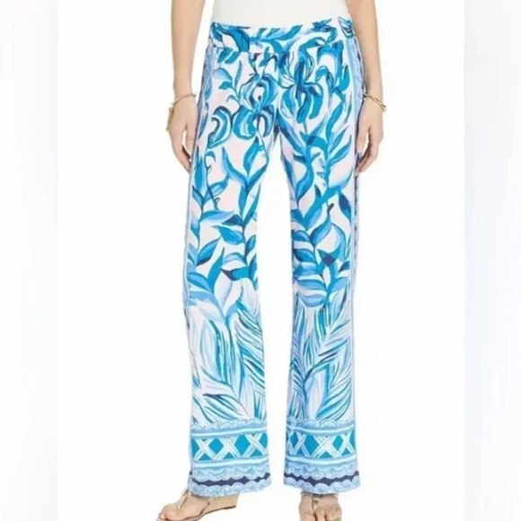 Lilly Pulitzer Pants - Lilly Pulitzer Pants Women’s XS Bal Harbour Palazzo Pink Tropics Heat Wave